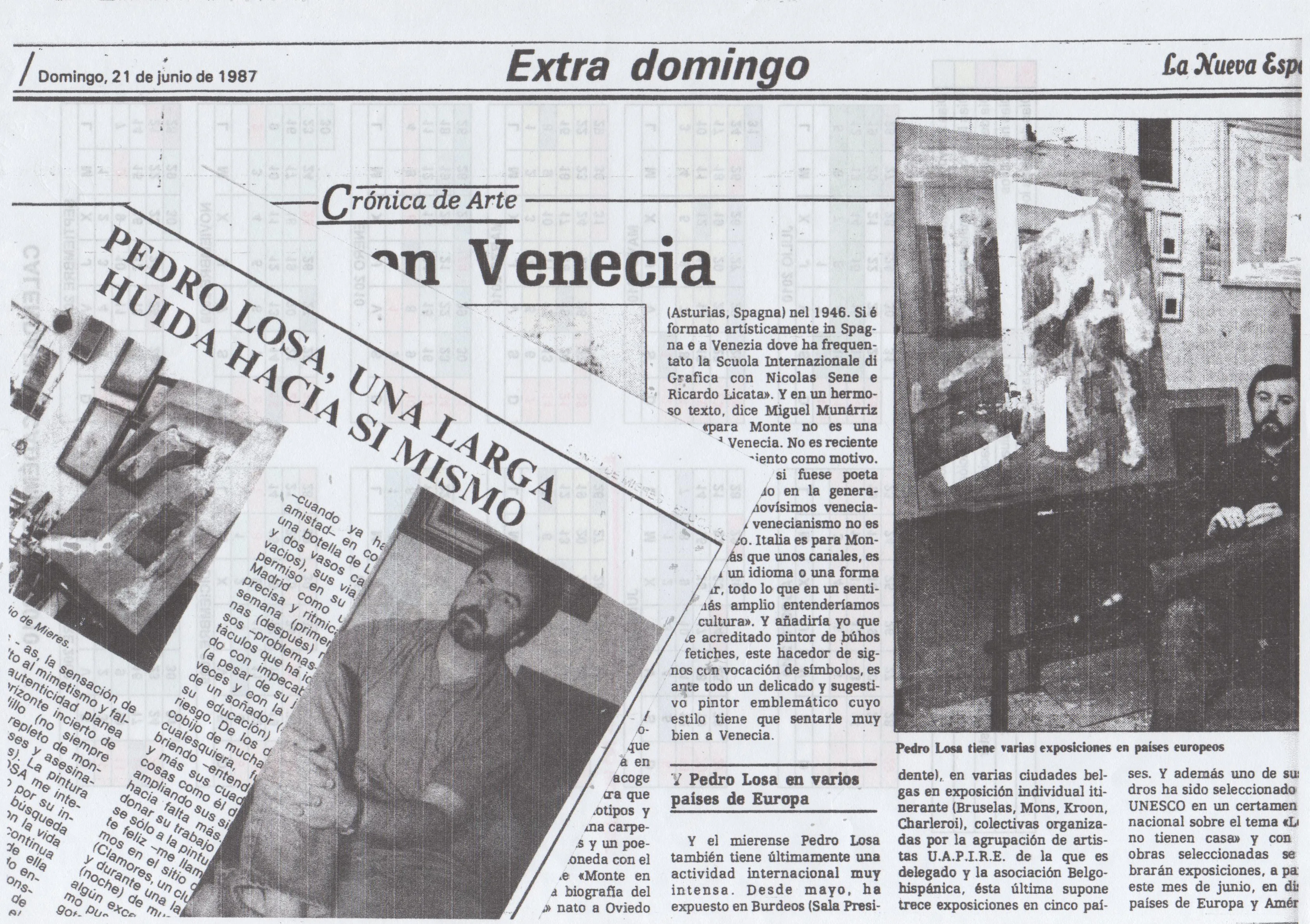 Recorte de prensa — Pedro Losa